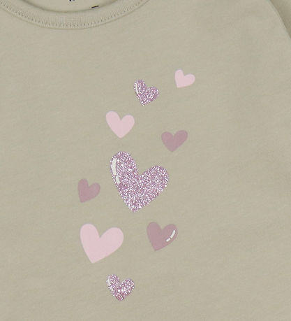 Name It Bluse - NbfVubie - Pure Cashmere/Hearts