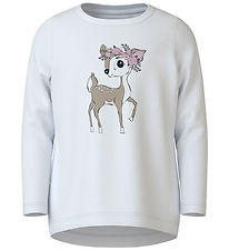 Name It Bluse - NmfVix - Bright White/Flower Deer Name It Bluse - NmfVix - Bright White/Flower Deer
