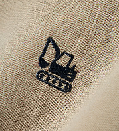 Name It Sweatshirt - NmmVallen - Pure Cashmere/Excavator m. Prin Name It Sweatshirt - NmmVallen - Pure Cashmere/Excavator m. Prin