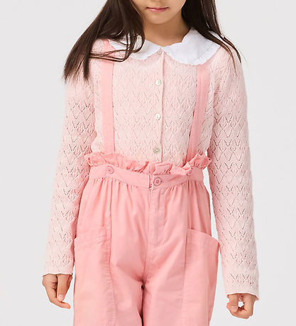 Molo Cardigan - Strik - Gigi - Charlotte Pink m. Hulmønster