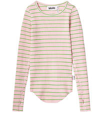 Molo Bluse - Rib - Rochelle - Pink Vibes Molo Bluse - Rib - Rochelle - Pink Vibes