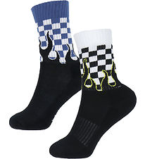 Molo Strømper - Norman - 2-pak - Blue Flames Molo Strømper - Norman - 2-pak - Blue Flames