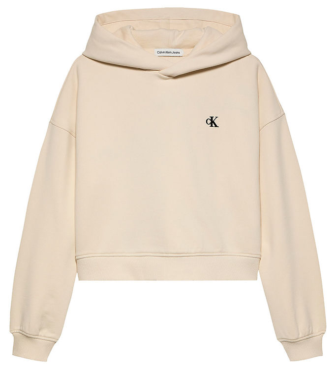 Calvin Klein Hættetrøje - Handwriting Logo - Turtledove