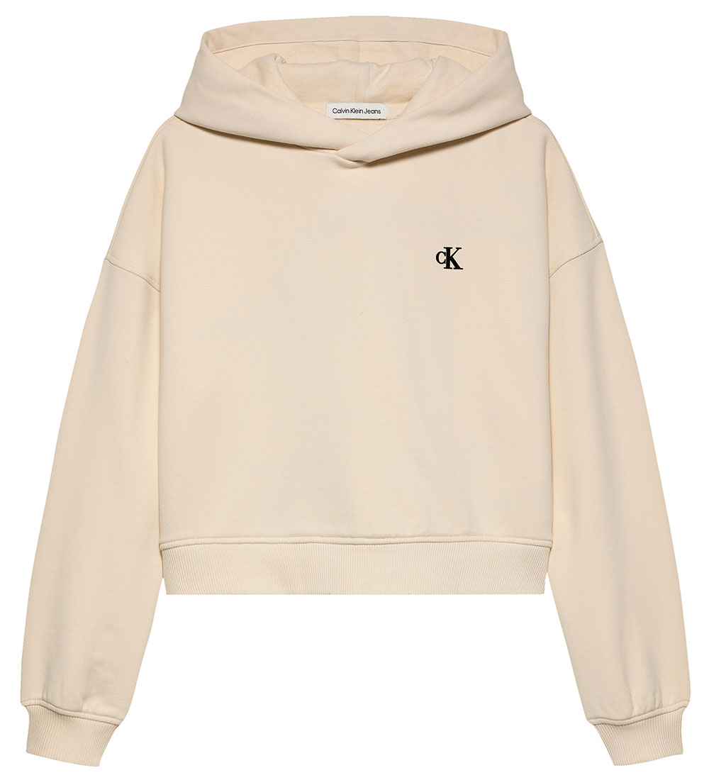 Sweat Capuche Calvin Klein - criture manuscrite Logo - Tourte - Calvin Klein - 10 ans 140 - Sweat Capuche 48 €