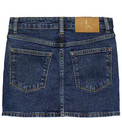 Calvin Klein Nederdel - Denim Mini - Authentic Rinse