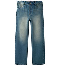 LMTD Jeans - NlmToizza - Medium Blue Denim/Dirty wash LMTD Jeans - NlmToizza - Medium Blue Denim/Dirty wash