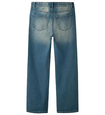 LMTD Jeans - NlmToizza - Medium+ Blue Denim/Dirty wash