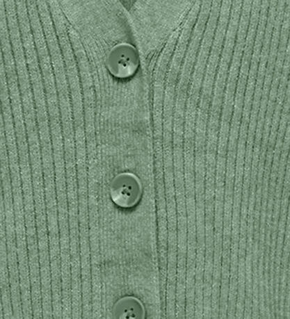 Kids Only Cardigan - Rib - Strik - KogMandy - Hedge Green/Melang