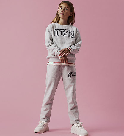 Name It Sweatpants - NkfTaloy - Light Grey Melange