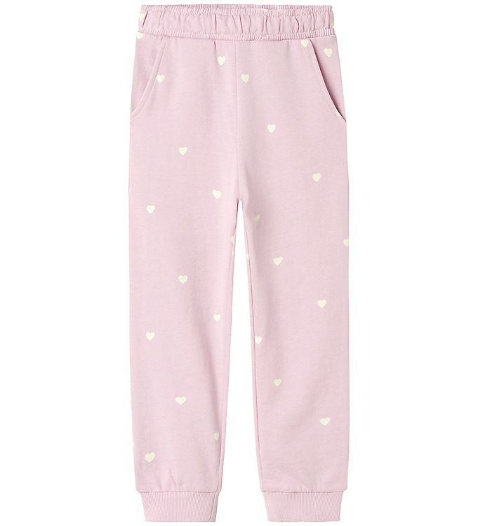 Name It Sweatpants Corsage Med Hjerteprint - Str. 2y 92cm