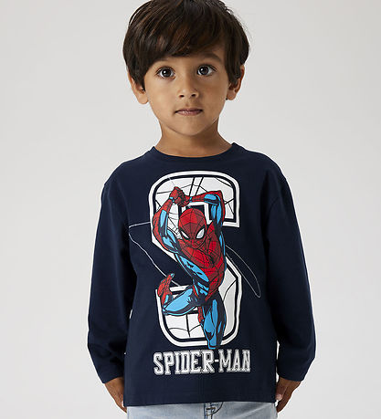 Name It Blouse - NmmNittin Spider - Dark Sapphire Name It Blouse - NmmNittin Spider - Dark Sapphire