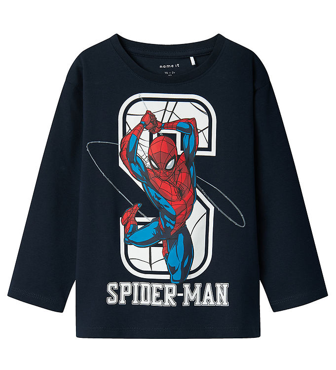 Name It NmmNittin Spider Bluse - Dark Sapphire