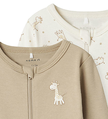 Name It Natdragt - Noos - 2-pak - NbnNightsuit - Jet Stream Name It Natdragt - Noos - 2-pak - NbnNightsuit - Jet Stream