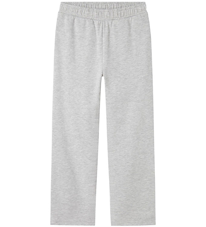 Name It Light Grey Melange Straight Sweatpants - Str. 8y 128cm