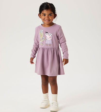 Name It Kjole - Noos - NmfDyffi Peppa - Elderberry m. Print