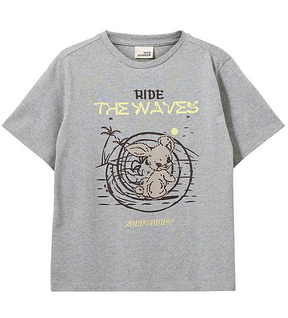 Sofie Schnoor T-shirt - Gråmeleret m. Kanin Sofie Schnoor T-shirt - Gråmeleret m. Kanin