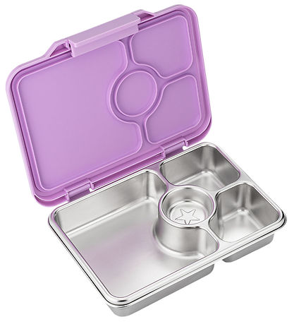 Yumbox Madkasse m. 4 Rum - Bento Steel - Lavande Purple Yumbox Madkasse m. 4 Rum - Bento Steel - Lavande Purple
