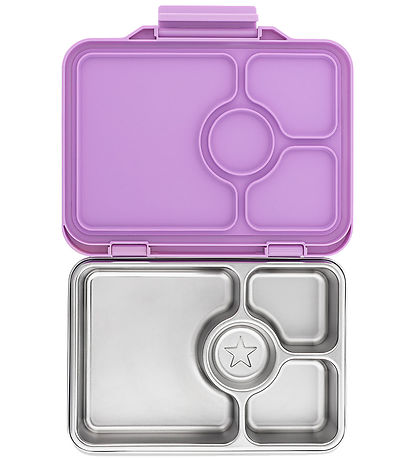 Yumbox Madkasse m. 4 Rum - Bento Steel - Lavande Purple Yumbox Madkasse m. 4 Rum - Bento Steel - Lavande Purple