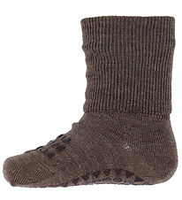 GoBabyGo Skridsikre Strømper - Uld - Chestnut GoBabyGo Skridsikre Strømper - Uld - Chestnut