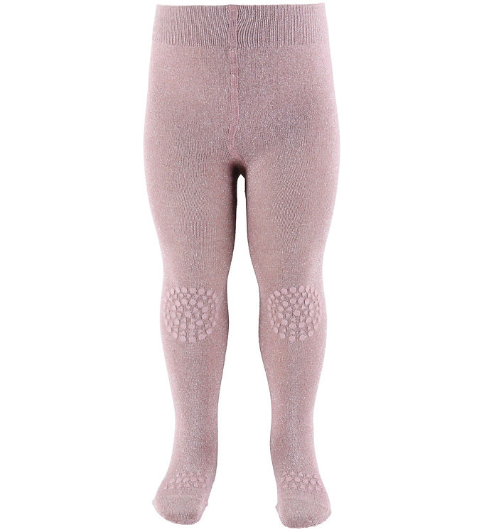 GoBabyGo Skridsikre Strømpebukser - Bambus - Lavender Glitter billede