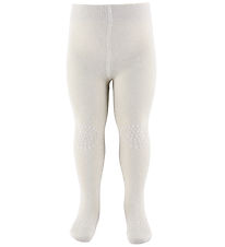 GoBabyGo Skridsikre Strømpebukser - Bambus - Ivory Glitter GoBabyGo Skridsikre Strømpebukser - Bambus - Ivory Glitter