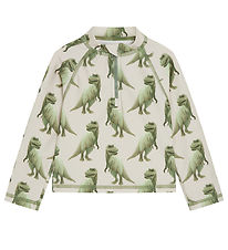 Hust and Claire Badebluse - Maiak - UV50+ - Seagrass m. Dinosaur Hust and Claire Badebluse - Maiak - UV50+ - Seagrass m. Dinosaur