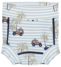 Hust and Claire Blebadebukser - Harumi - UV50+ - Hvid/Blå Hust and Claire Blebadebukser - Harumi - UV50+ - Hvid/Blå