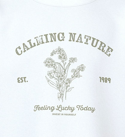 Name It T-shirt - NkfVamina - Bright White/Calming Nature Name It T-shirt - NkfVamina - Bright White/Calming Nature