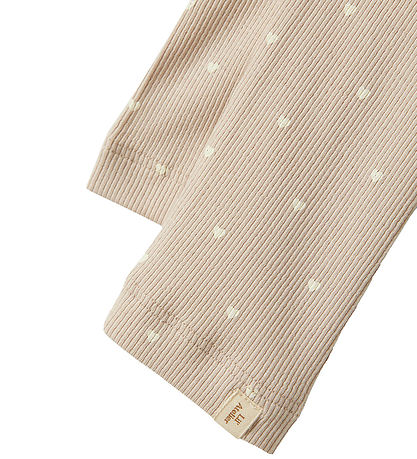 Lil' Atelier Leggings - Rib - NmfGago - Gray Morn/HEART Lil' Atelier Leggings - Rib - NmfGago - Gray Morn/HEART