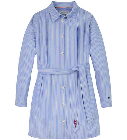 Tommy Hilfiger Skjortekjole - Lyseblå/Hvidstribet Tommy Hilfiger Skjortekjole - Lyseblå/Hvidstribet
