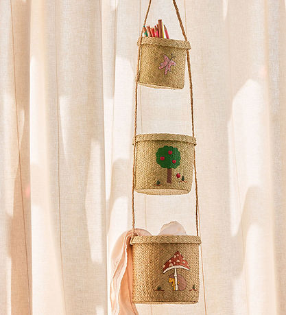 Rice Opbevaringskurve - Raffia - 3 stk. - 83 cm - Happy Forest