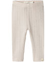 Lil' Atelier Leggins - NbfRachel - Gray Morn m. Hulmønster Lil' Atelier Leggins - NbfRachel - Gray Morn m. Hulmønster