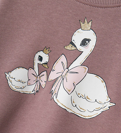 Name It Sweatshirt - NmfValona - Elderberry/Swans Name It Sweatshirt - NmfValona - Elderberry/Swans