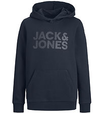 Jack & Jones Hættetrøje - JjeCorp Noos - Navy Blazer/JR/Large Pr Jack & Jones Hættetrøje - JjeCorp Noos - Navy Blazer/JR/Large Pr