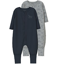 Name It Natdragt - Noos - 2-pak - NbmNightsuit - Grey Melange Name It Natdragt - Noos - 2-pak - NbmNightsuit - Grey Melange