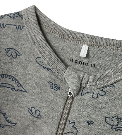 Name It Natdragt - Noos - 2-pak - NbmNightsuit - Grey Melange