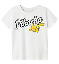 Name It T-Shirt - Noos - NkmDex Pokemon - Bright White m. Pikach Name It T-Shirt - Noos - NkmDex Pokemon - Bright White m. Pikach