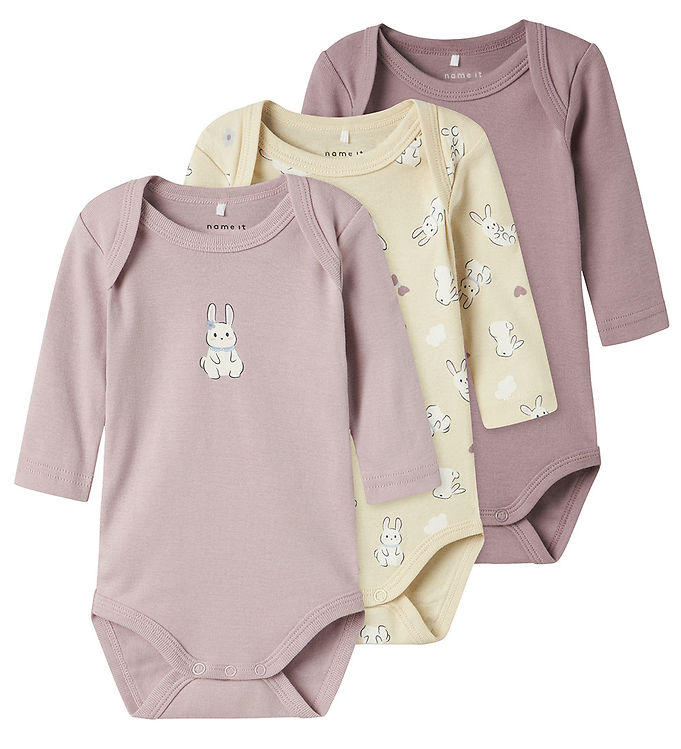 Name It Noos Body l/æ 3-pak - Summer Sand