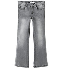 Name It Jeans - Noos - NkfPolly - SKinny Boot - Lysegrå Name It Jeans - Noos - NkfPolly - SKinny Boot - Lysegrå