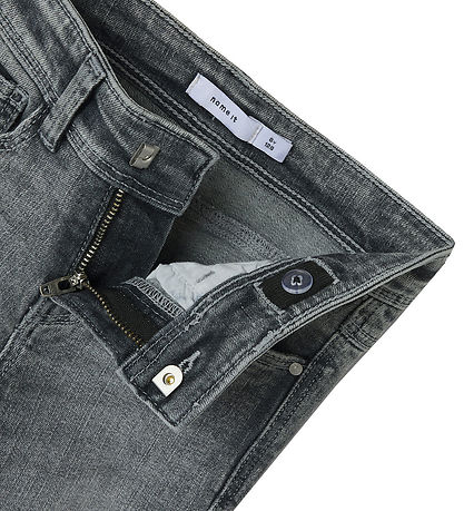 Name It Jeans - Noos - NkfPolly - SKinny Boot - Lysegrå
