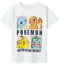 Name It T-Shirt - Noos - NkmDazz Pokemon - Bright White m. Print Name It T-Shirt - Noos - NkmDazz Pokemon - Bright White m. Print
