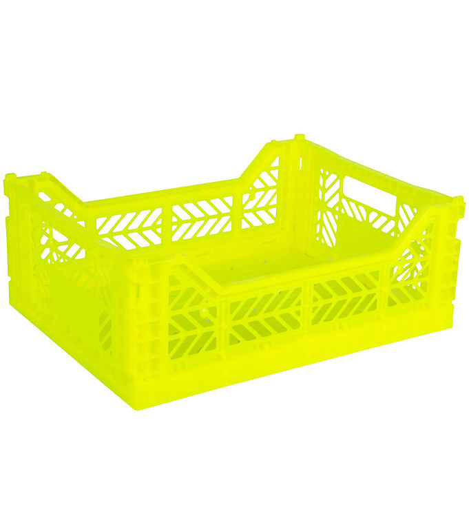 Aykasa Foldekasse – 40x30x15 cm – Midi – Neon Yellow