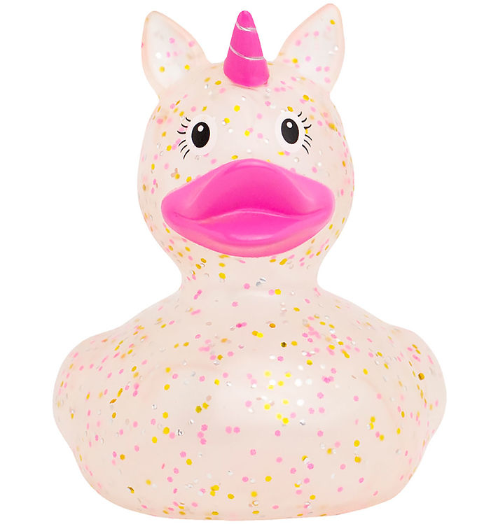 Badeand - Glitter Enhjørning