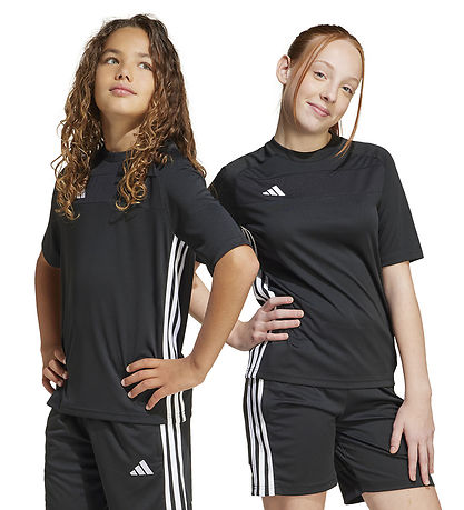 adidas Performance T-shirt - Tiro ES - Black/White adidas Performance T-shirt - Tiro ES - Black/White