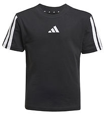 adidas Performance T-shirt - LK 3S - Black/White adidas Performance T-shirt - LK 3S - Black/White