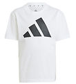 adidas Performance T-shirt - LK BL - White/Black adidas Performance T-shirt - LK BL - White/Black