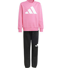 adidas Performance Sweatsæt - J BL FL Jog - Pnkfus/White adidas Performance Sweatsæt - J BL FL Jog - Pnkfus/White