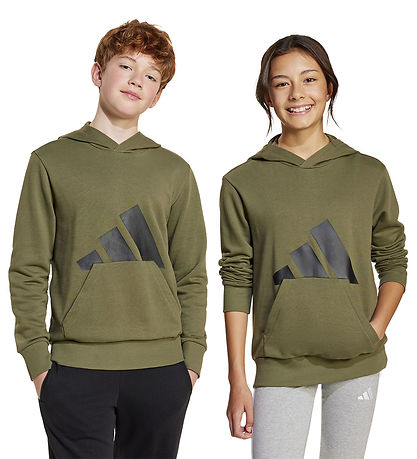 adidas Performance Hættetrøje - J BL HD - Olistr/Black adidas Performance Hættetrøje - J BL HD - Olistr/Black