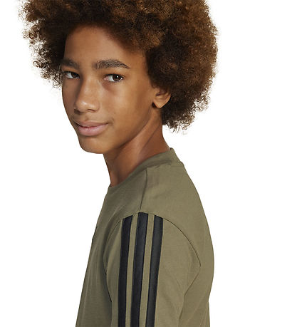 adidas Performance T-shirt - J 3S - Olistr/Black