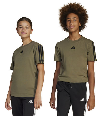 adidas Performance T-shirt - J 3S - Olistr/Black